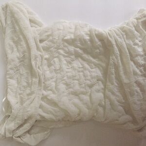 London Rose White Blouse Size M